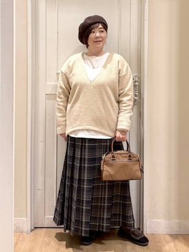 「アイテム（アクセサリー、その他）」を使った、さかもってぃさん（レディース・163cm）の冬コーディネート