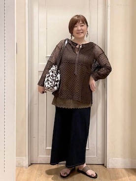 さかもってぃさん（レディース・163cm）の夏コーディネート