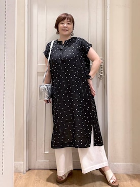 「アイテム（バッグ）」を使った、さかもってぃさん（レディース・163cm・40代）の夏コーディネート