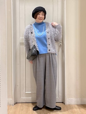 「アイテム（アクセサリー）」を使った、さかもってぃさん（レディース・163cm・40代）の冬コーディネート