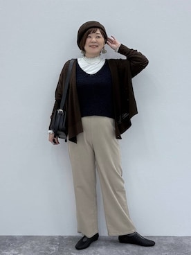 「アイテム（パンプス）」を使った、さかもってぃさん（レディース・163cm・40代）の秋コーディネート