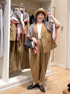 「studio CLIP（スタディオクリップ）のアイテム（シューズ）」を使った、さかもってぃさん（レディース・163cm）の春コーディネート
