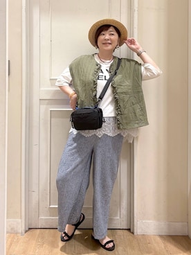 さかもってぃさん（レディース・163cm・40代）の夏コーディネート