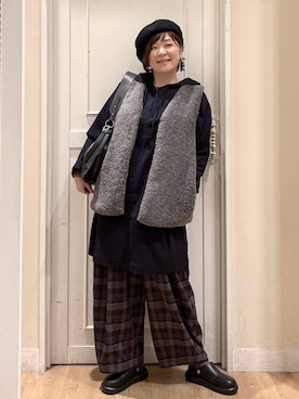 さかもってぃさん（レディース・163cm・40代）の秋コーディネート