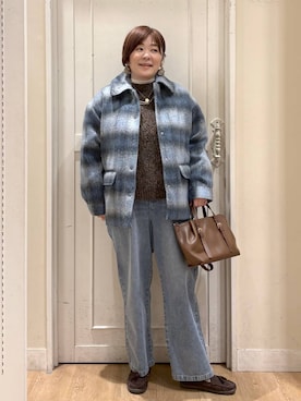 「アイテム（その他アウター）」を使った、さかもってぃさん（レディース・163cm）の秋コーディネート