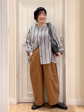 「カジュアル」｜さかもってぃさん（レディース・163cm・40代）の秋コーディネート