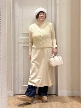 「アイテム（ワンピース）」を使った、さかもってぃさん（レディース・163cm・40代）の冬コーディネート