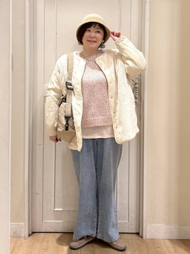 「アイテム（ブルゾン）」を使った、さかもってぃさん（レディース・163cm・40代）の冬コーディネート