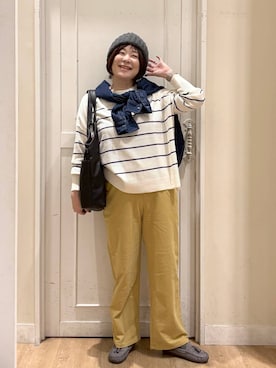 「アイテム（シューズ）」を使った、さかもってぃさん（レディース・163cm・40代）の秋コーディネート