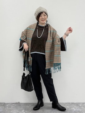 さかもってぃさん（レディース・163cm）の冬コーディネート