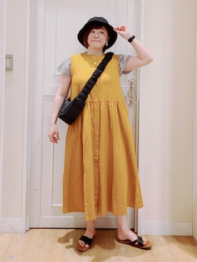 「アイテム（ワンピース/ドレス）」を使った、さかもってぃさん（レディース・164cm・40代）の夏コーディネート