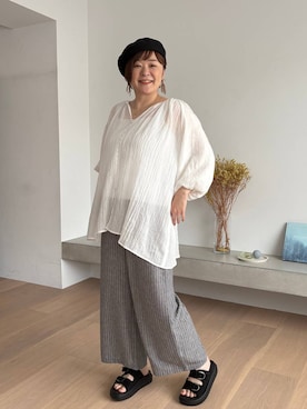 さかもってぃさん（レディース・163cm）の夏コーディネート