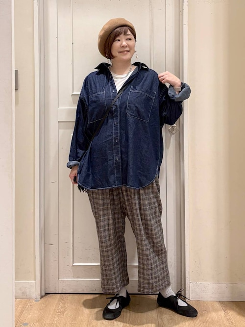 セール】《natural by clip》LCシャーリングタックパンツ[プチサイズ