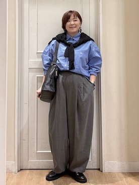 「アイテム（シューズ）」を使った、さかもってぃさん（レディース・163cm・40代）の秋コーディネート