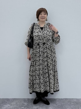 「アイテム（タンクトップ）」を使った、さかもってぃさん（レディース・163cm・40代）の秋コーディネート