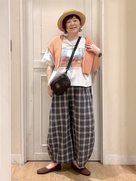 「studio CLIP（スタディオクリップ）のアイテム（シューズ）」を使った、さかもってぃさん（レディース・163cm）の春コーディネート