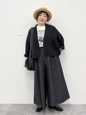 「studio CLIP（スタディオクリップ）のアイテム」を使った、さかもってぃさん（レディース・163cm）の夏コーディネート