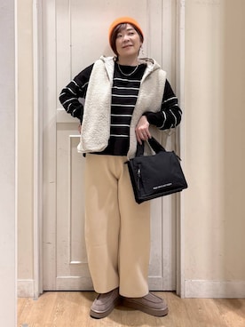 「アイテム（アクセサリー、その他）」を使った、さかもってぃさん（レディース・163cm）の冬コーディネート