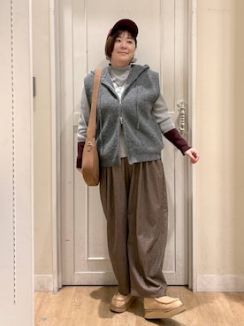 さかもってぃさん（レディース・163cm）の冬コーディネート