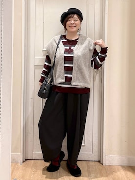 「アイテム（シューズ）」を使った、さかもってぃさん（レディース・163cm・40代）の秋コーディネート