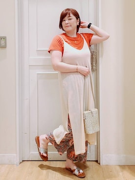 「アイテム（ワンピース/ドレス）」を使った、さかもってぃさん（レディース・164cm・40代）の夏コーディネート