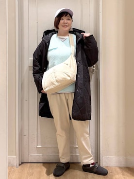 「アイテム（その他シューズ）」を使った、さかもってぃさん（レディース・163cm・40代）の冬コーディネート