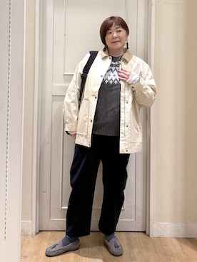 「studio CLIP（スタディオクリップ）のアイテム」を使った、さかもってぃさん（レディース・163cm）の秋コーディネート