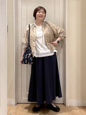 さかもってぃさん(レディース・163cm)の春コーディネート