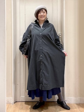 「アイテム（ワンピース/ドレス）」を使った、さかもってぃさん（レディース・163cm・40代）の秋コーディネート