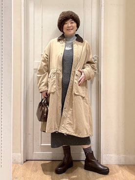 「アイテム（トートバッグ）」を使った、さかもってぃさん（レディース・163cm・40代）の秋コーディネート