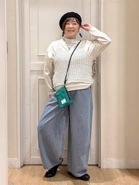 さかもってぃさん（レディース・163cm）の春コーディネート