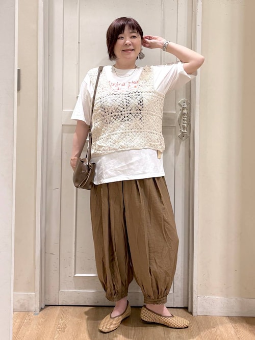 セール】《natural by clip》タックボリュームパンツ[プチサイズあり