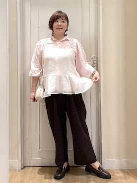 「アイテム（パンツ）」を使った、さかもってぃさん（レディース・163cm・40代）の夏コーディネート