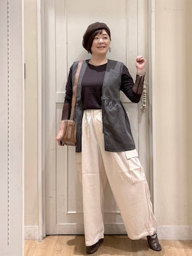 さかもってぃさん（レディース・163cm・40代）の秋コーディネート