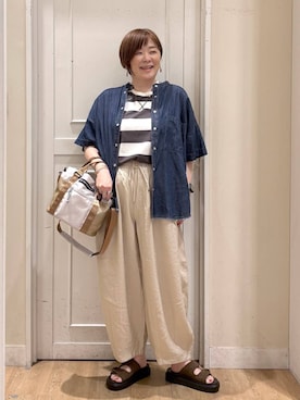さかもってぃさん(レディース・163cm)の夏コーディネート