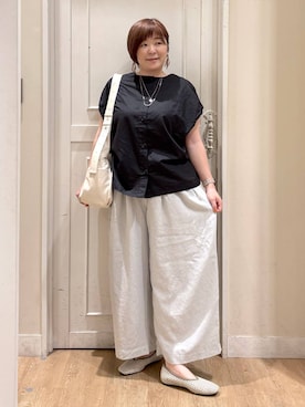 「アイテム（パンプス）」を使った、さかもってぃさん（レディース・163cm・40代）の夏コーディネート