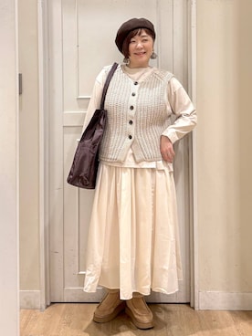 「studio CLIP（スタディオクリップ）のアイテム」を使った、さかもってぃさん（レディース・163cm）の冬コーディネート