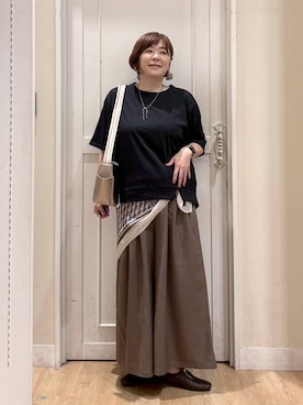 「アイテム（パンプス）」を使った、さかもってぃさん（レディース・163cm・40代）の夏コーディネート