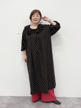 「アイテム（ワンピース/ドレス）」を使った、さかもってぃさん（レディース・163cm・40代）の夏コーディネート