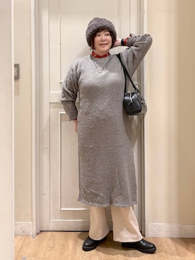 「アイテム（ワンピース/ドレス）」を使った、さかもってぃさん（レディース・163cm・40代）の秋コーディネート