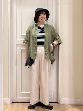 「アイテム（財布）」を使った、さかもってぃさん（レディース・163cm）の夏コーディネート