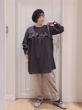 「アイテム（ワンピース/ドレス）」を使った、さかもってぃさん（レディース・164cm・40代）の秋コーディネート