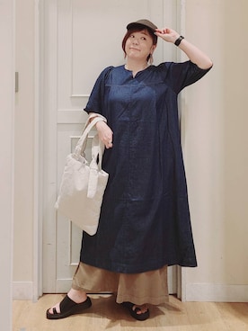 「アイテム（ワンピース/ドレス）」を使った、さかもってぃさん（レディース・164cm・40代）の夏コーディネート