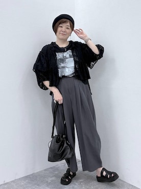 さかもってぃさん(レディース・163cm)の春コーディネート