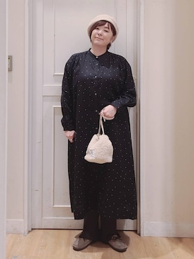 「アイテム（帽子）」を使った、さかもってぃさん（レディース・164cm・40代）の秋コーディネート