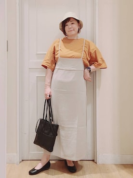 「アイテム（ワンピース/ドレス）」を使った、さかもってぃさん（レディース・164cm・40代）の夏コーディネート