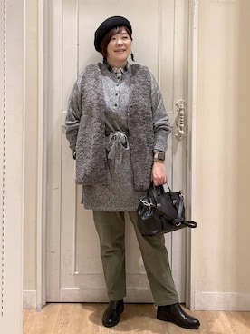 「studio CLIP（スタディオクリップ）のアイテム」を使った、さかもってぃさん（レディース・163cm）の秋コーディネート