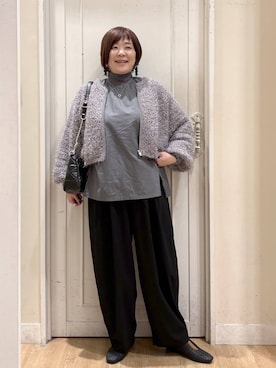 「アイテム（パンプス）」を使った、さかもってぃさん（レディース・163cm・40代）の秋コーディネート