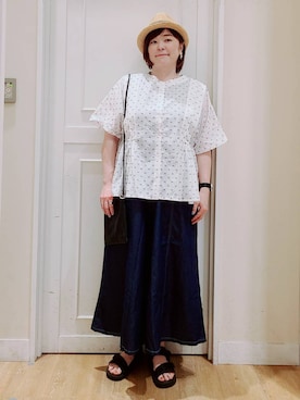 さかもってぃさん（レディース・164cm）の夏コーディネート