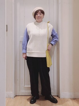「アイテム（帽子）」を使った、さかもってぃさん（レディース・164cm・40代）の秋コーディネート
